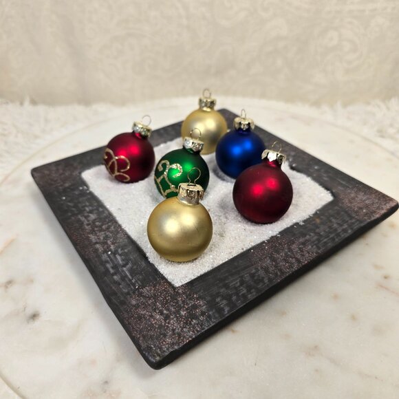 Vintage Glass Mini Christmas Ornaments - Picture 2 of 5